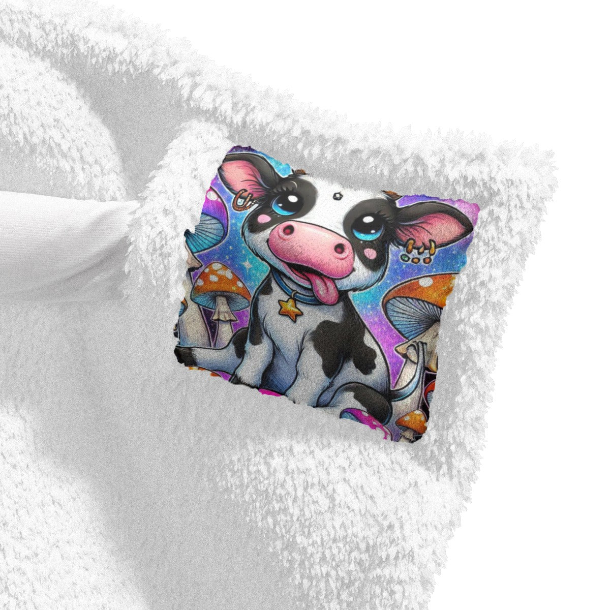 Cow Unisex Wearable Hooded Blanket