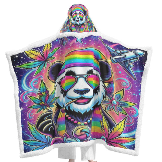 Panda Wearable Hooded Blanket